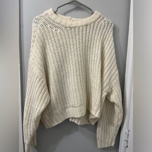American Eagle knitted cream sweater